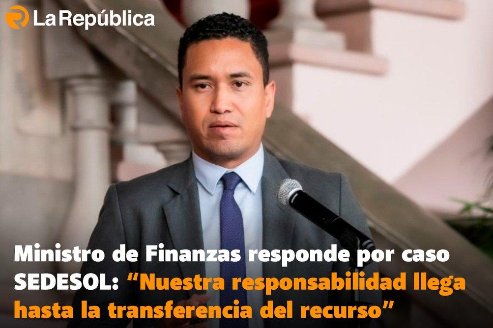 Ministro de Finanzas responde por caso SEDESOL: “Nuestra responsabilidad llega hasta la transferencia del recurso” - Cover Image